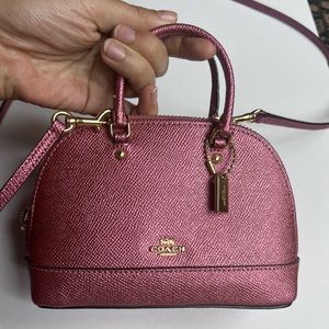 coach mini crossbody bag pink